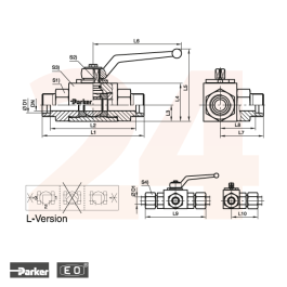 Parker Kugelhahn KH3/2-10L – Original Absperrventil Für Hydraulik & Pneumatik